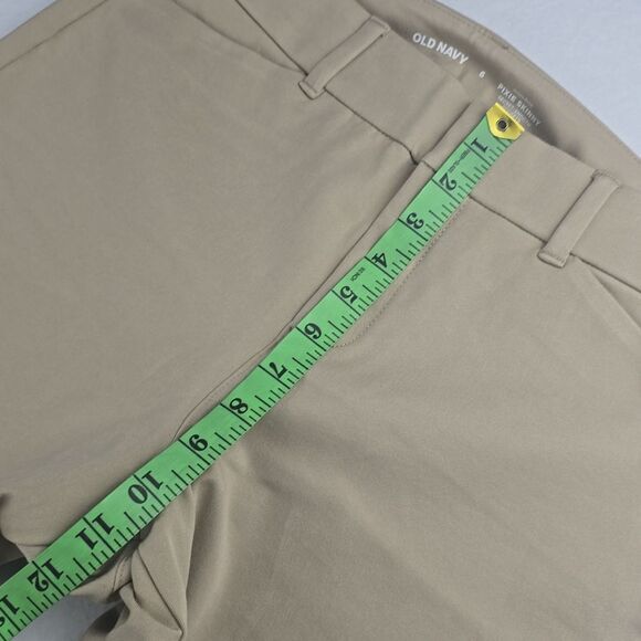 Old Navy -1326 NWT High-Waisted Pixie Skinny Ankle Pants Mocha Taffy Beige Sz 6 - Picture 6 of 11